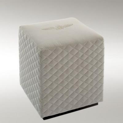 賓利家具BENTLEY HOME TODD 托德腳踏 腳凳 墩子榻 踩腳 床鋪組合家具 四方形沙發(fā)椅休閑椅酒吧椅