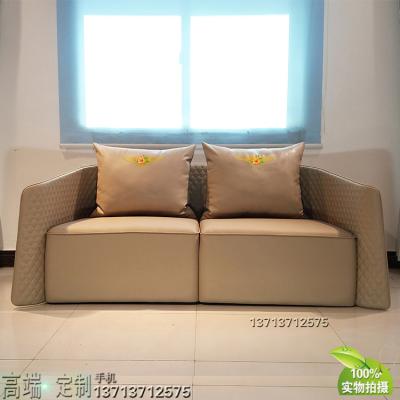 英國意式設(shè)計家具定制 單人雙人三人位沙發(fā)壓線 超纖皮西皮PU家用商用