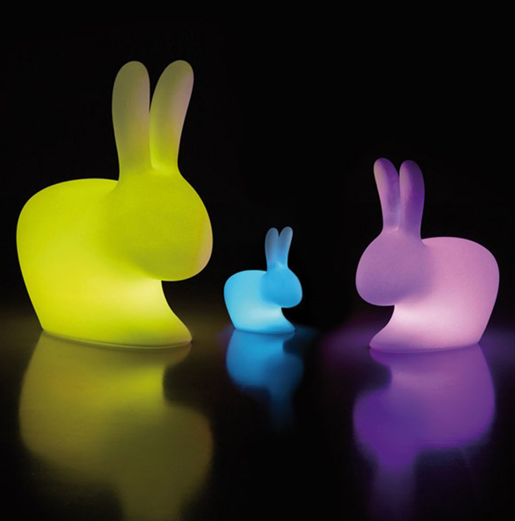 2018年喬凡諾尼設(shè)計新品 凱波兔戶外落地?zé)敉米?Qeeboo RABBIT METAL Toys Stefano Giovannoni