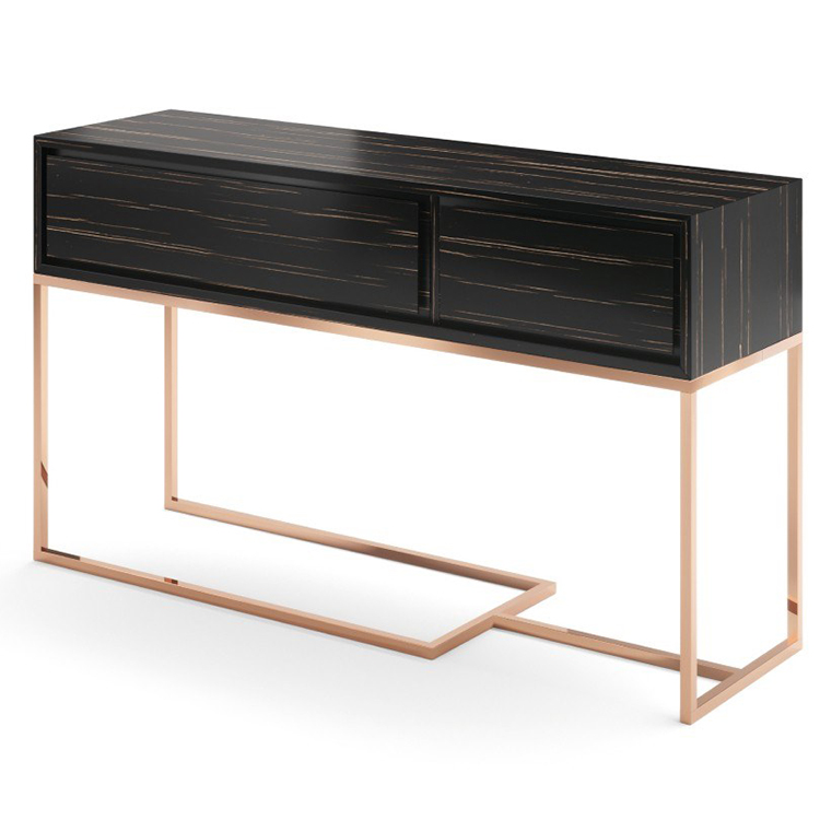 葡萄牙玄關(guān)桌 Portugal PRADDY MISSOURI Console Tables 不銹鋼金色銅色電腦桌辦公桌書桌置物柜