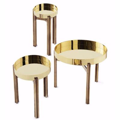 意大利Gallotti&Radice 不銹鋼黃銅色香檳金玫瑰金老銅色 Massimo Castagna設(shè)計 大理石茶幾邊幾角幾