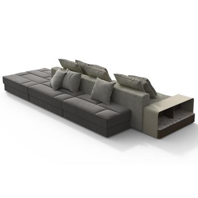 意大利 giorgetti  SKYLINE Sofa  Carlo Colombo 天際沙發(fā)組合雙面座人集體商場(chǎng)公共帶茶幾五金實(shí)木