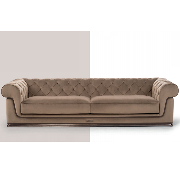 高端定制家具意大利Visionnaire現(xiàn)代輕奢三人沙發(fā)豪宅布藝沙發(fā)