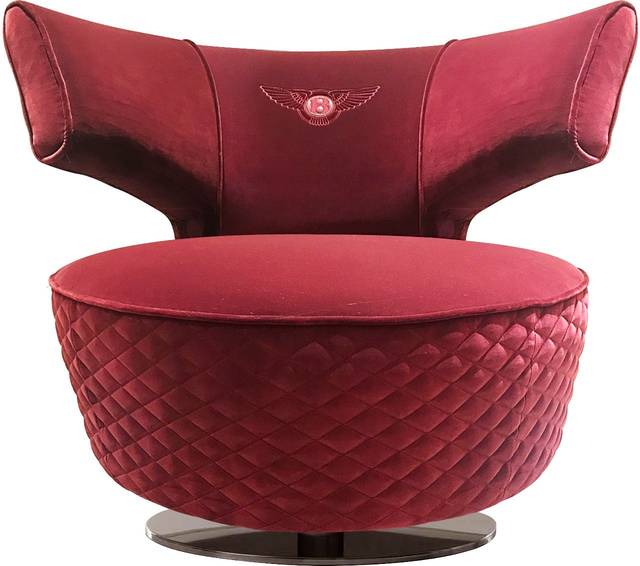 賓利家具牛角椅休閑椅單人沙發(fā)椅BENTLEY HOME  BULL 不銹鋼金色腳電鍍無(wú)指紋