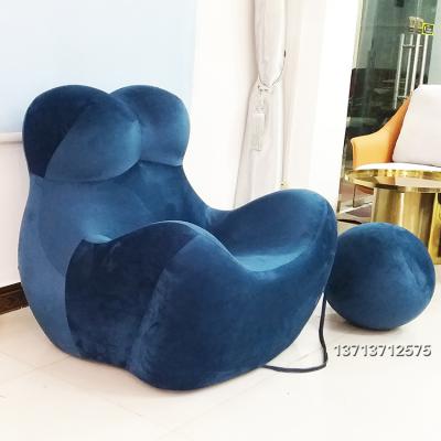 現(xiàn)貨北歐意大利母親的懷抱女人身體母子圓球腳踏 和諧純色休閑椅