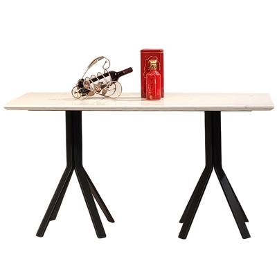 鐵五金黑色噴漆烤漆粉 人造大理石餐廳酒店樣板房餐桌咖啡桌會議桌