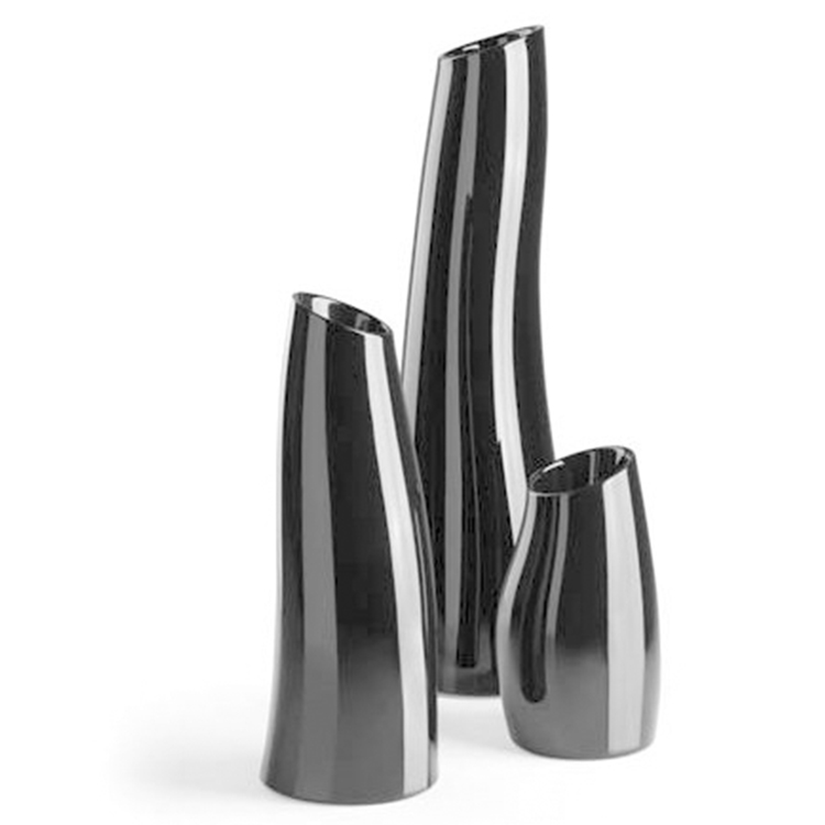 玻璃鋼室內(nèi)外夫人花瓶組合 空間設(shè)計商業(yè)空間裝飾花器 S形曲線造型家用花瓶