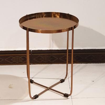 現(xiàn)貨不銹鋼迷你小號金色茶幾 table土豪金圓形酒店邊幾五金角幾