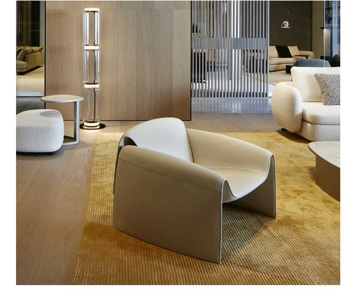 意大利品質(zhì)家具 波莉弗母 沙發(fā)椅 異形玻璃鋼內(nèi)架椅 Designer by Jean-Marie Massaud