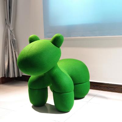 實(shí)物玻璃鋼架粉紅色玩具小狗小馬動(dòng)物兒童少兒幼兒園幼稚園