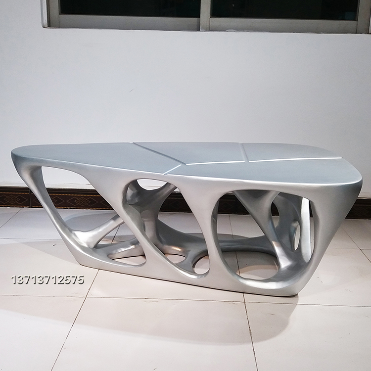 1米35扎哈茶幾 哈迪德 玻璃鋼茶幾 實物北歐美簡約經(jīng)典創(chuàng)意時尚家具北歐美