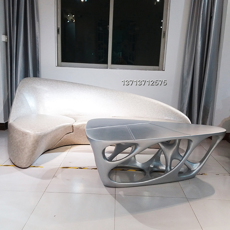 1米35扎哈茶幾 哈迪德 玻璃鋼茶幾 實物北歐美簡約經(jīng)典創(chuàng)意時尚家具北歐美