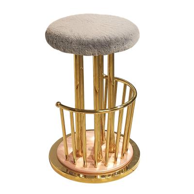 挑戰(zhàn)藝術(shù)時尚裝飾 Andy Warhol Ottiu High stool 高腳吧椅不銹鋼花朵花蕊椅