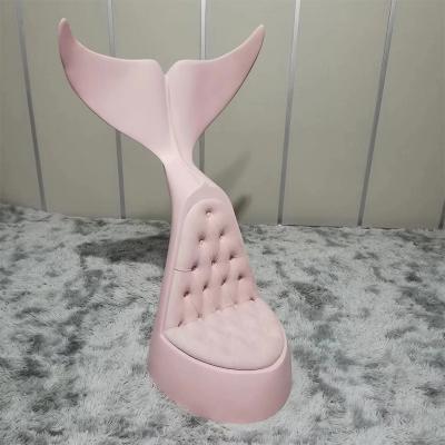 顏色可定制 粉紅色 玻璃鋼 鯨魚尾巴 休閑椅 酒店設(shè)計(jì)師藝術(shù)家具