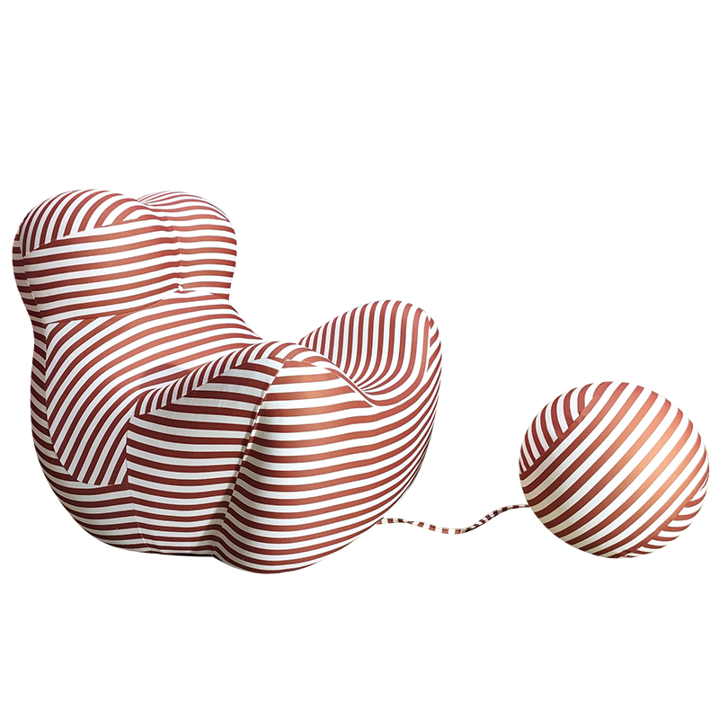 母子椅意大利米蘭家具設(shè)計(jì) 網(wǎng)紅玻璃鋼 布藝休閑沙發(fā)球椅商用家用