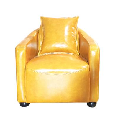 意式歐式后現(xiàn)代極簡(jiǎn) 酒店會(huì)所 皮藝 單人位沙發(fā)酒吧咖啡廳沙發(fā)