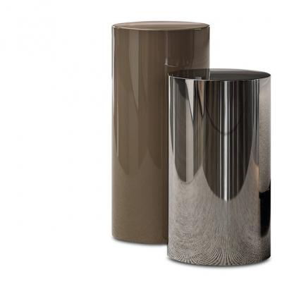 意大利Minotti 米諾蒂Rodolfo Dordoni 魯?shù)婪蛟O(shè)計(jì)PILOTIS Table內(nèi)空?qǐng)A柱領(lǐng)航員茶幾 不銹鋼銀色金色銅色輕奢