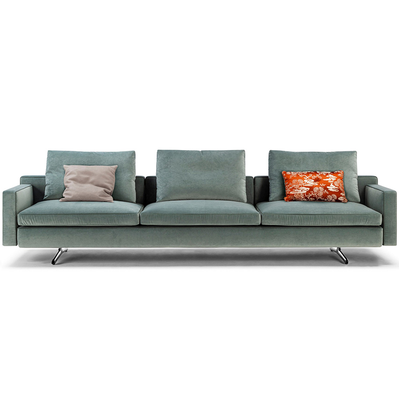 意大利Poltron Jean-Marie Massaud設(shè)計(jì)雙人三人多人位沙發(fā) 弧形輕奢L型客廳酒店樣板房沙發(fā)