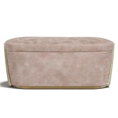 意大利設計 意式極簡床頭長凳 室內雄偉長椅 單人位雙人位不銹鋼實木軟體家具