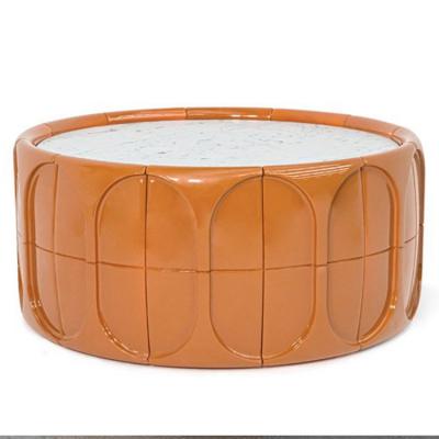 2024年新品Cornelio Cappellini 意大利凹面茶幾科內(nèi)里奧 玻璃鋼茶幾邊幾角幾 大理石桌面實(shí)木桌面