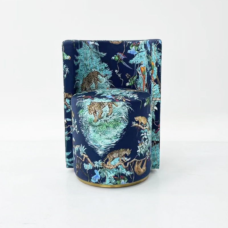 意大利輕奢簡約現(xiàn)代沙發(fā)凳子設(shè)計師沙發(fā)椅 客廳咖啡廳會所單人沙發(fā)圖案圖紋