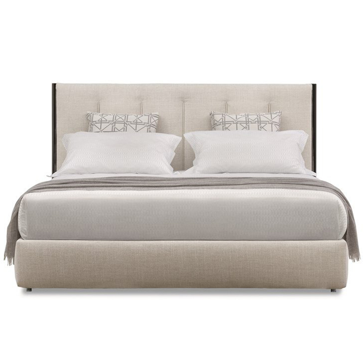 2022年實物上市意大利弗洛系列床鋪 五金軟包床鋪輕奢意式極簡軟床