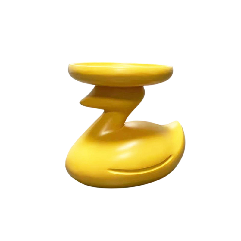 2022年實物 意大利博納爾多 玻璃鋼電鍍茶幾 天鵝小鴨汽車漆邊幾