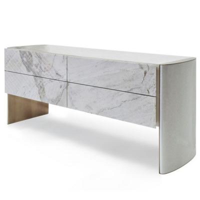 意大利HESSENTIA | Cornelio Cappellini 卡佩利尼不銹鋼鍍金柜子 Luca Erba商用家用金色酒店抽屜柜家具