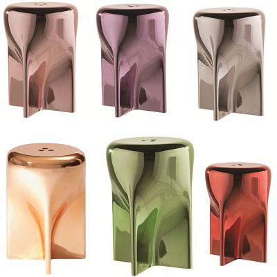 實物新品 Desormeaux Carrette法國羅奇堡 火箭凳子茶幾兩用家具戶外室內玻璃鋼家具 電鍍金色銀色紫色漆面