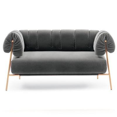 意大利Bonaldo TIRELLA The sofa博納爾多提雷拉沙發(fā) 單人雙人輕奢扶手椅 酒店會所家用商用五金不銹鋼軟包沙發(fā)椅