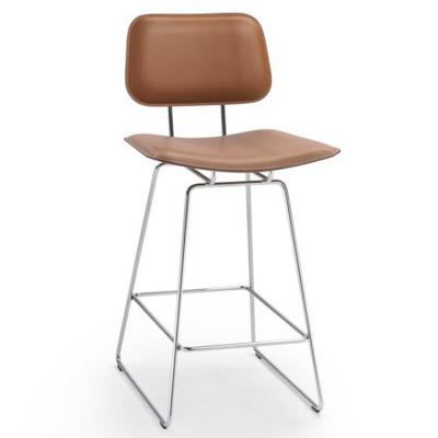 五款 2022年新品 意大利皮萊特凳吧椅休閑椅 餐椅 腳踏 福拉斯弗姆吧椅 Flexform 不銹鋼電鍍實(shí)木椅