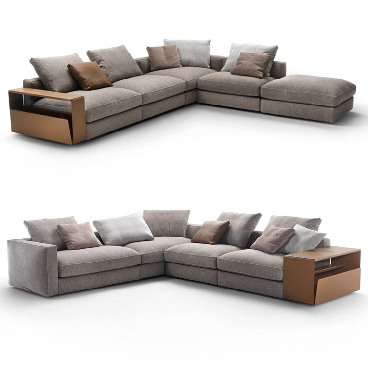 三款 意大利Flexform沙發(fā) Antonio Citterio實(shí)木折疊茶幾桌子組合午睡床躺椅沙發(fā)