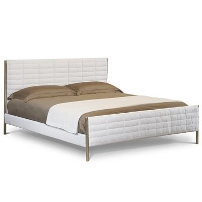 意大利Aston Martin床鋪Bed 床頭凳 bench 不銹鋼五金鍍金 全軟包床鋪 實木室內(nèi)長椅長凳