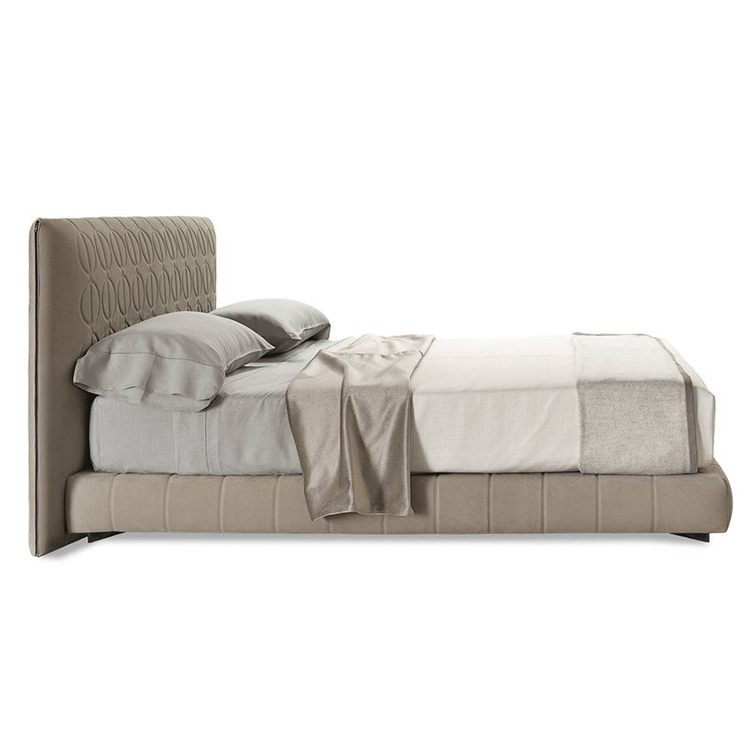 實物意大利米洛提柯蒂斯床 Rodolfo dordoni意式經(jīng)典時尚酒店別墅畫圈圈 輕奢簡約現(xiàn)代拼接設(shè)計師床鋪