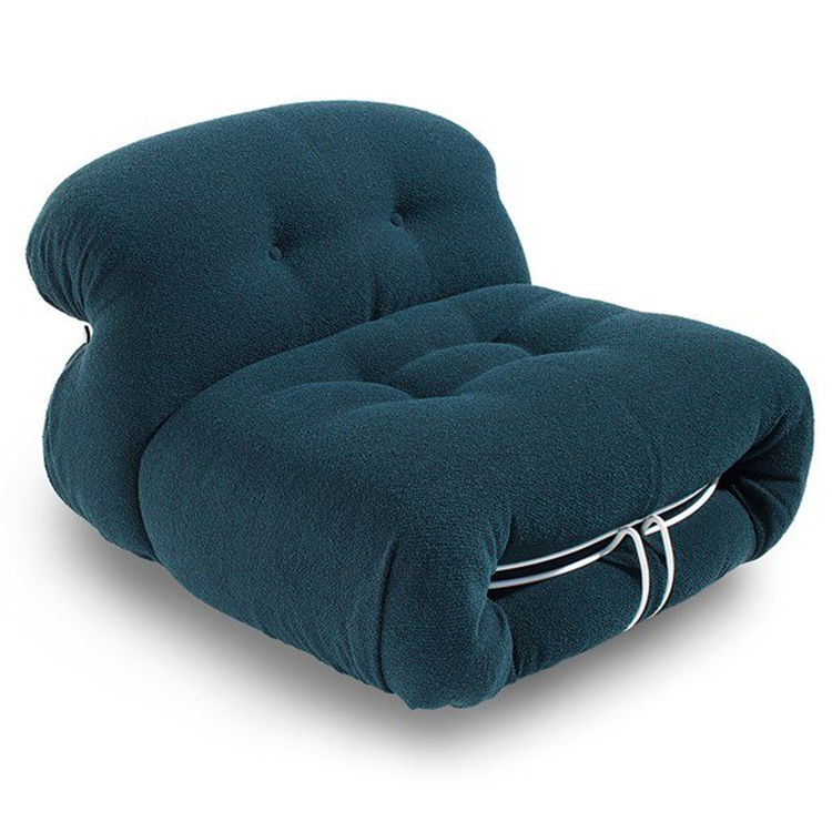 意大利卡西納Tobia Scarpa索里亞納扶手椅 美學(xué)沙發(fā)椅五金軟包椅 Cassina SORIANA armchair