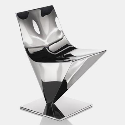 意大利MDF Italia LOFTY Chair 玻璃鋼電鍍不銹鋼原色椅餐椅休閑椅子