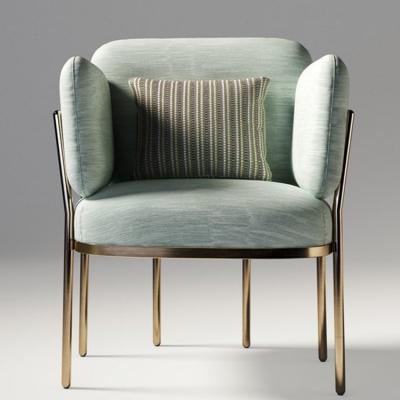 意大利羅薩托 ROSSATO 昆西椅子五金不銹鋼電鍍金色餐椅Hangar Design Group休閑椅有扶手無扶手款