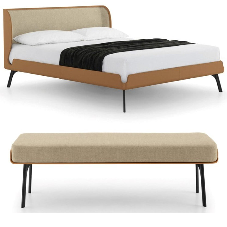 新品 意大利 Bolzan Letti 長椅 Indoor bench 床頭凳 馬鞍硬皮床鋪 Matteo Zorzenoni設(shè)計