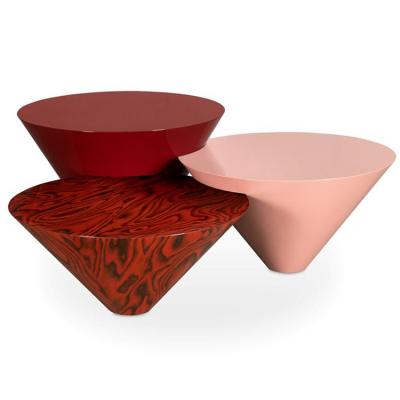 意式意大利ROYAL玻璃鋼圓錐 Bodema不銹鋼大理石茶幾設(shè)計(jì)師 YONOH 邊幾