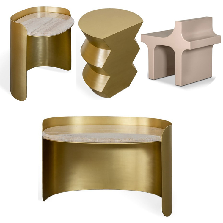 3款意大利Essential茶幾 Opepe設(shè)計(jì)不銹鋼玻璃鋼室內(nèi)外凳子茶幾新品