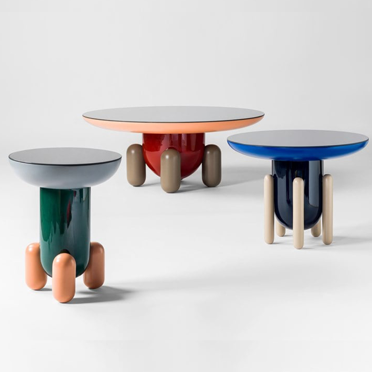 西班牙Jaime Hayon探險(xiǎn)家茶幾BD Barcelona Design 玻璃鋼多彩邊幾角幾