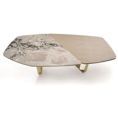 3款Turri拼面茶幾餐桌子公室Giuseppe Viganò 酒店會(huì)所高款茶幾臺(tái)不銹鋼大理石