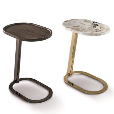三款意大利Longhi隆吉Giuseppe Iasparra不銹鋼大理石實(shí)木茶幾Porada邊幾