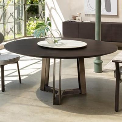 2款意大利Porada圓形餐桌子Jiun Ho不銹鋼實(shí)木大理石Lema 輕奢電鍍后現(xiàn)代