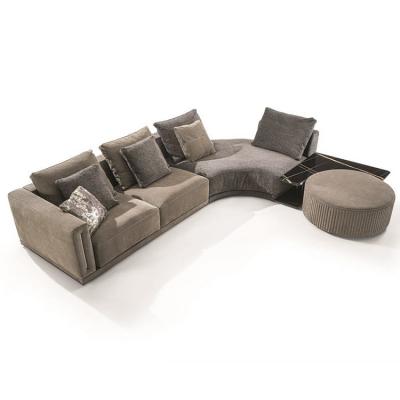 4款Longhi隆吉意大利輕奢雙人多人轉(zhuǎn)角沙發(fā)Giuseppe Viganò極簡意式不銹鋼