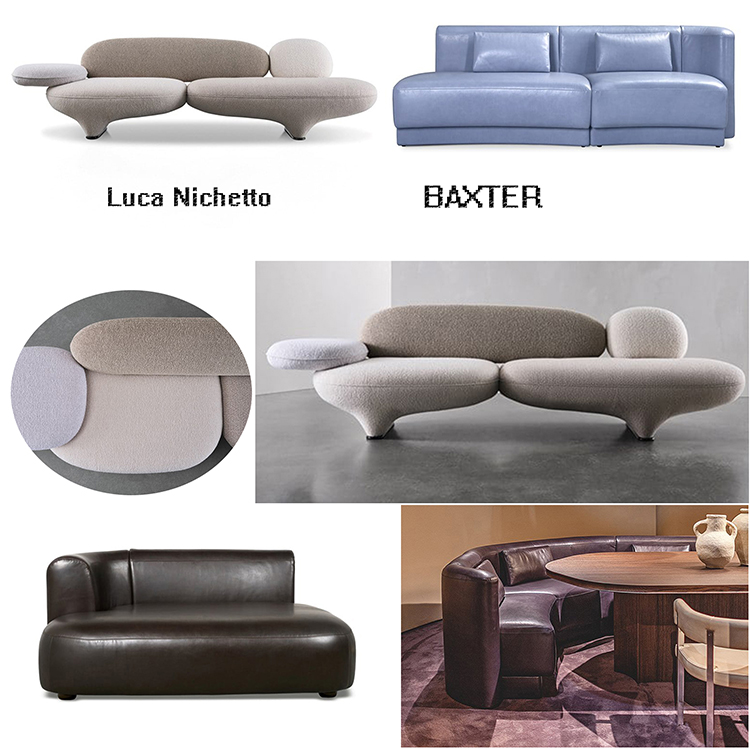 3款BAXTER卡位餐座蘑菇沙發(fā)Wittmann飛碟外星科技感Luca Nichetto圓形Christophe Delcourt