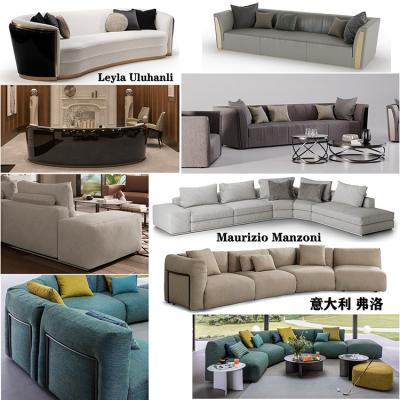 2024年10款Flou沙發(fā)BAXTER巴克斯特Draga & Aurel三人位四人位金屬腳架不銹鋼五金納圖茲