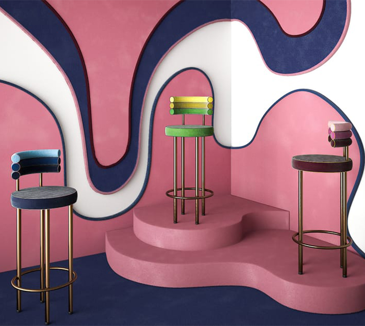2025年款上市十款吧椅Paolo Nesi 藝術(shù)Laskasas高腳凳Bluezone輕奢凳子