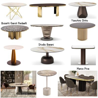 Cattelan Italia十款新品圓形桌子 Yasuhiro Shito橢圓餐桌Marco Piva酒吧桌輕奢洽談桌