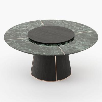 2024年新品八款Minotti輕奢餐桌圓桌Laskasas實(shí)木不銹鋼金色豪華Rodolfo Dordoni后現(xiàn)代家具